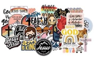 Pegatinas religiosas: ¡personaliza tu mensaje ahora!